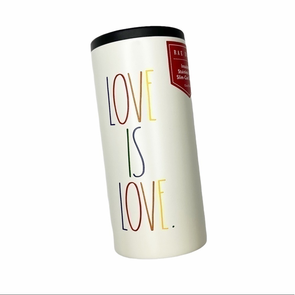 Rae Dunn “Love is Love” 12 oz. Slim Can Cooler